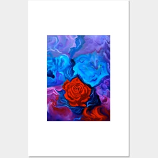 Bursting Rose Posters and Art